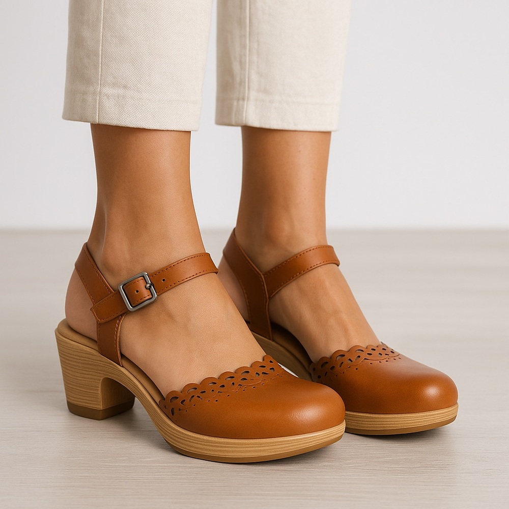 Dansko Tan Heeled Shoes